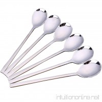Letbuy Stainless Steel Spoon - 8.7 Inch Long Stainless Steel Ice Cream Spoons  Coffee soup   Spoon for Home Kitchen set of 6 (set of 6) - B0755BT95N